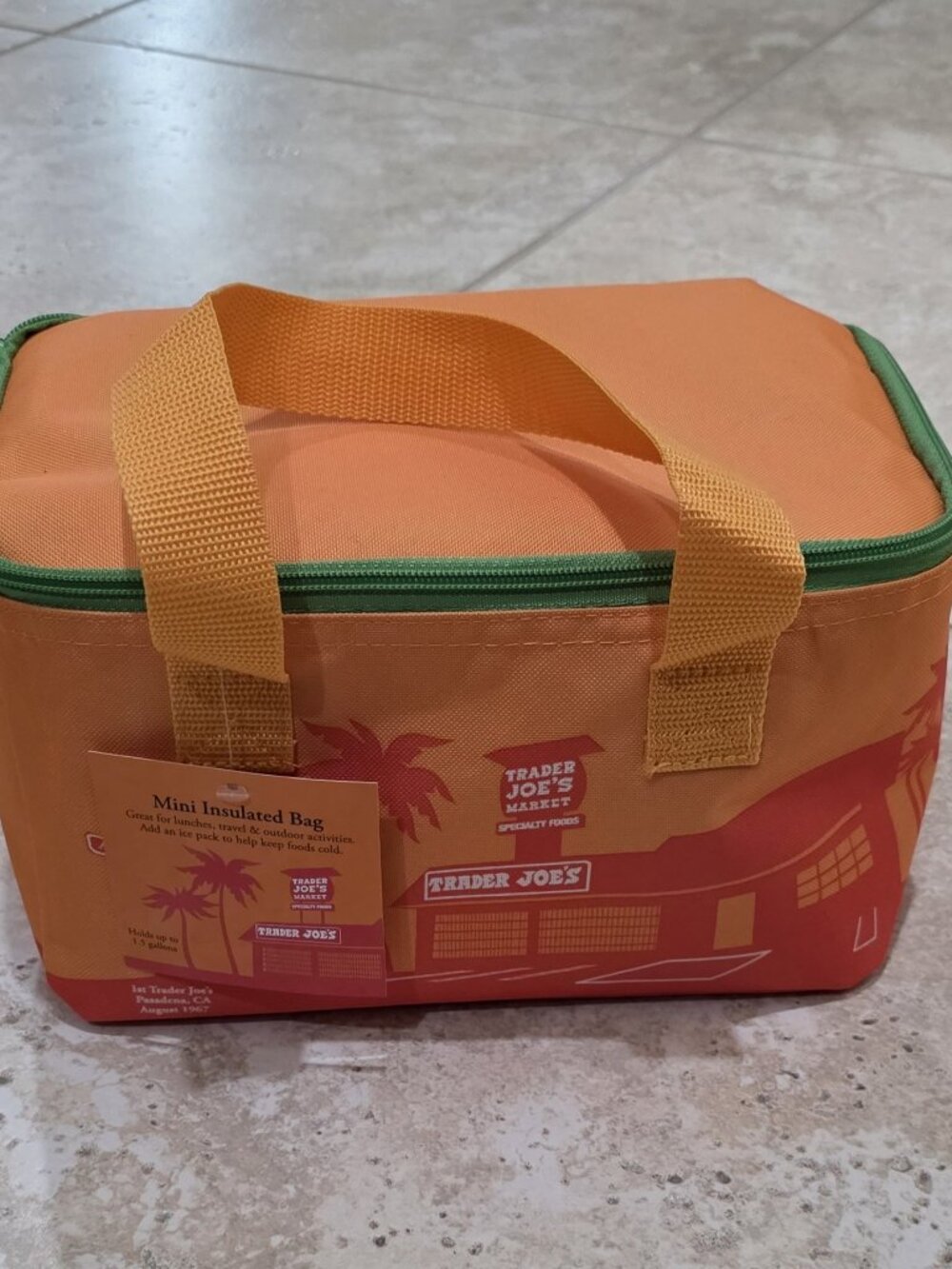Trader Joe's Mini Insulated Cooler - Orange